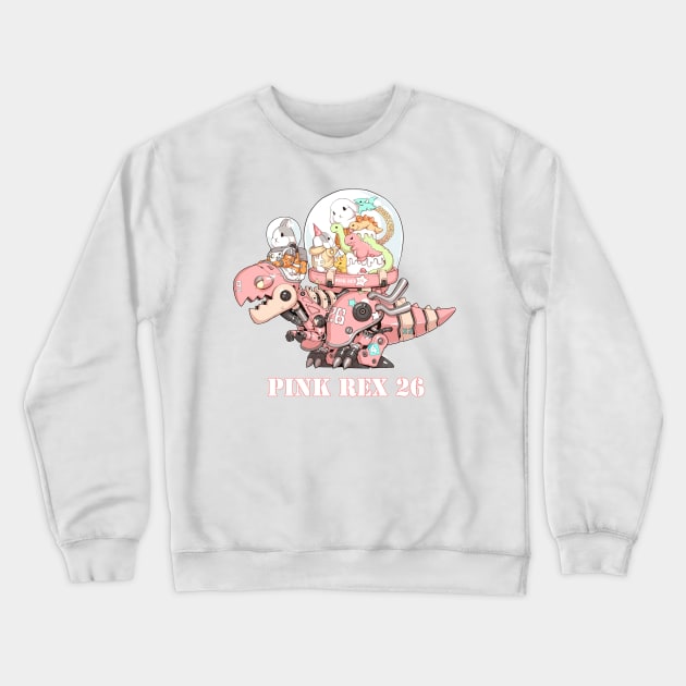 Pink Rex 26 Crewneck Sweatshirt by Pan_Ren_Wei